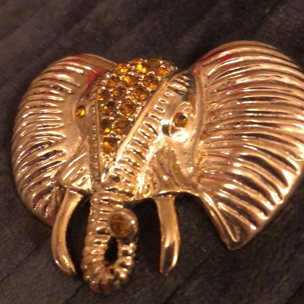 Gold Elephant Pendant